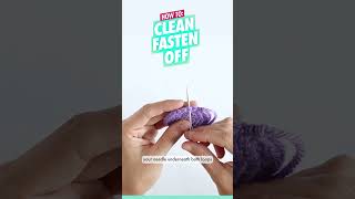 How to Crochet 🧶 Clean Fasten Off  Beginner Amigurumi Tutorial [upl. by Mungo]