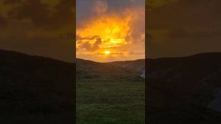 Fire In The Sky  Donegal Sunset Ireland shorts sunset explore ireland [upl. by Arodoeht]