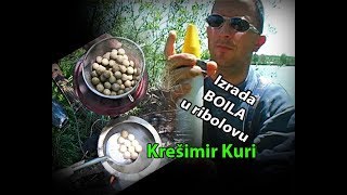 Izrada Fish boila u šaranolovu by Krešimir Kuri  Šumbar  ribolov u lomu  VSP Igor Pavičić [upl. by Cruce]