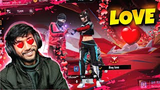 Valentine Special Duo Emote With Girl 😍 Character  Badge99  Free Fire Max [upl. by Noirred730]