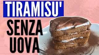 RICETTE FACILI E VELOCI TIRAMISÙ SENZA UOVA [upl. by Berhley]