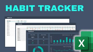 How to Build a Habit Tracker in Excel [upl. by Mendie]