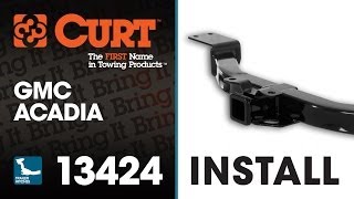 Trailer Hitch Install CURT 13424 on GMC Acadia [upl. by Saretta]