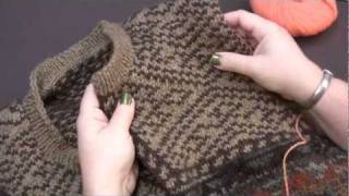 How to Prepare amp Cut a Steek when Knitting [upl. by Grossman78]