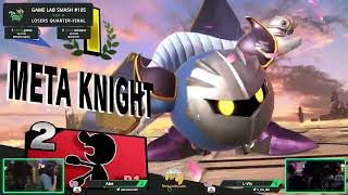 Game Lab Smash 105 Abe Game amp Watch VS LVis Metaknight [upl. by Dolley]