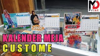 Membuat Kalender Meja  Duduk Custome pakai foto pribadi [upl. by Ledua]