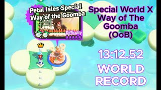 World Record 1312 Super Mario Bros Wonder CE Speedrun  Special World X  Way of the Goomba [upl. by Am710]