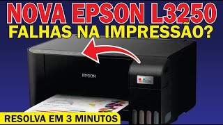 como fazer LIMPEZA na cabeça de impressão EPSON L3250 eliminando falhas [upl. by Leanna]