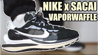 NIKE SACAI VAPORWAFFLE REVIEW amp ON FEET  SIZING amp RESELL PREDICTIONS  HOW TO STLYE [upl. by Hazaki]