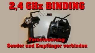 Binding 24 GHz Fernsteuerung  Anleitung  Tutorial  Sender und Empfänger verbinden  Darconizer [upl. by Alyhc924]