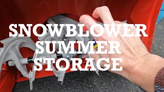 Snowblower Summer Storage Process  Troy Built Storm 2600 Snow Blower [upl. by Arehahs695]