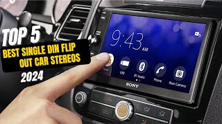 Best Single Din Flip Out Car Stereos of 2024 [upl. by Eimor]