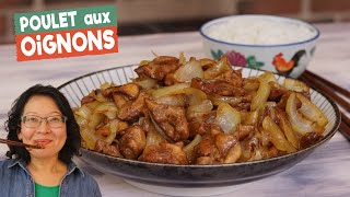 Poulet aux oignons🍗🧅Aussi bon que le bœuf aux oignons rapide simple à faire avec peu dingrédients [upl. by Esya968]