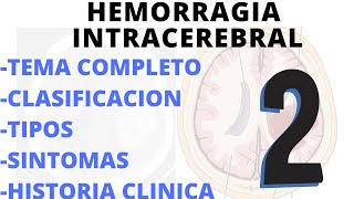 QUE ES HEMORRAGIA INTRACEREBRAL  TIPOS Y CAUSAS [upl. by Geehan17]