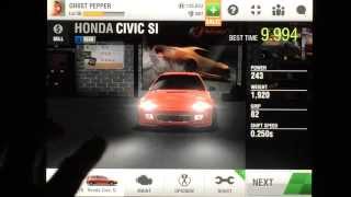 Racing Rivals Honda Civic Si Maxed Setup Tutorial [upl. by Anirual]