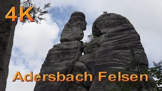 Adersbacher Weckelsdorfer Felsenstadt in Tschechien in 4K Ultra HD [upl. by Jacques123]