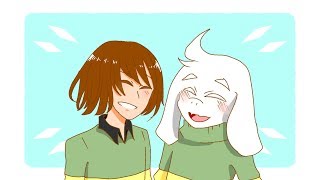 Undertaledon’t talk meme Chara x Asriel [upl. by Ttelracs404]