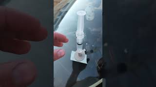 How to use Permatex Windshield Repair Kit howto permatex mechanic diy car glass fypシ [upl. by Nerrad]