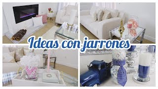 DECORACIONES CON JARRONES 🌷 DIY JARRONES LAMPARA EN BOTELLA  SAVVYSANDY [upl. by Enirehtahc]