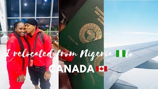 TRAVEL VLOG I RELOCATED FROM NIGERIA TO CANADA WITH MY MAN AS PERMANENT RESIDENTS❤️ [upl. by Bena]