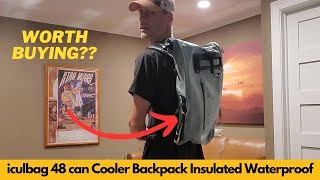 iculbag 48 can Cooler Backpack Insulated Waterproof  Worth Buying [upl. by Bil174]