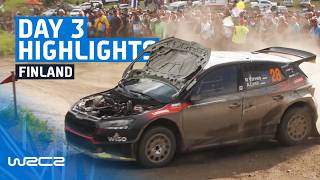 WRC2 Day 3 Highlights  WRC Secto Rally Finland 2024 [upl. by Akinohs]