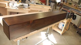 Build a Rustic Faux Beam Mantel or Shelf [upl. by Ripley763]