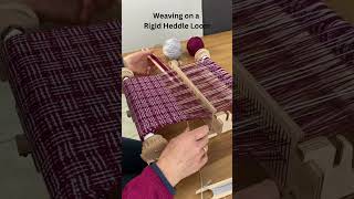 Rigid heddle loom weaving kit hobby weaving handmade knitting loomknitting crochet [upl. by Adnilemreh]