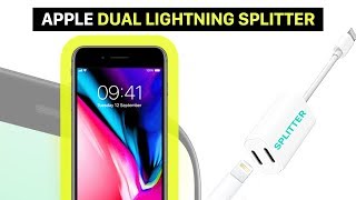 Lightning Splitter for your iPhone  listening to music while charging  iPhone X iPhone 8 and 7 [upl. by Odnumyar]