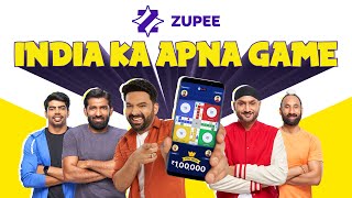 Ludo hai IndiaKaApnaGame  Zupee x Kapil Sharma x Harbhajan Singh x Pawan Sehrawat x Sardar Singh [upl. by Marika916]