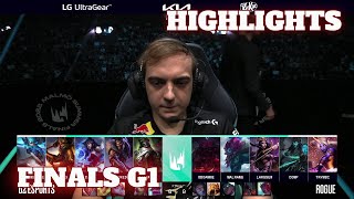 G2 vs RGE  Game 1 Highlights  Grand Finals S12 LEC Summer 2022  G2 Esports vs Rogue G1 [upl. by Son]