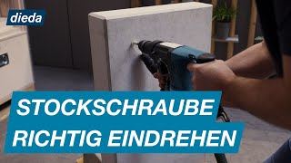 Stockschraube richtig eindrehen  DIEDA [upl. by Yasui]