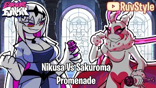 FNF Promenade but Sakuroma vs Nikusa [upl. by Aicatsal]