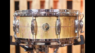 Gretsch 55x14 USA Custom Keith Carlock Signature Brass Snare Drum [upl. by Reiniar]