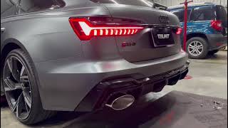 Audi RS6 C8 with Capristo Exhaust [upl. by Anierdna]