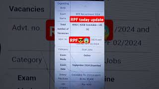 Rpf new vacancy 2024rpf form fill up 2024rpf syllabus 2024rpf exam date 2024rpf 2024rpf examyt [upl. by Lehcor]