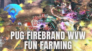 GW2 Firebrand Pug Gameplay Epic Fun Level Farming WvW [upl. by Buchalter856]