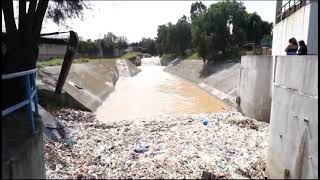 Inunda la basura en drenajes y ríos vialidades de Tlalnepantla [upl. by Einnalem]