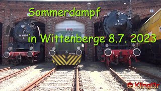 Sommerdampf in Wittenberge 2023  mit BR 50 118 V100 und mehr [upl. by Gerhardine]