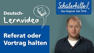 Ein Referat halten 🎓 Schülerhilfe Lernvideo Deutsch [upl. by Marfe704]