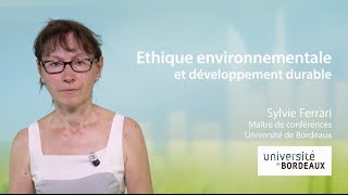 Ethique environnementale et développement durable [upl. by Leirbaj]