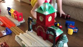 GeoTrax Train Set Christmas Station [upl. by Nelra]