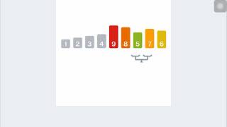 Bubble Sort Animation worst case [upl. by Ailat]