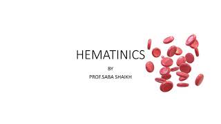 Hematinics [upl. by Catima]