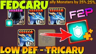 F2P LOW DEF TRICARU DB12 😁  SUMMONERS WAR CLASSIC [upl. by Broder47]