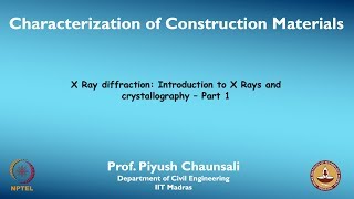 X Ray diffraction Introduction to X Rays and crystallography  Part 1 [upl. by Dolhenty]