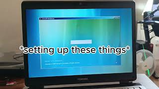 installing vista on 16 year old toshiba [upl. by Acisset483]