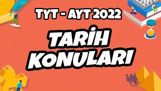 TYT  AYT 2022 Tarih Konuları Neler hedefekoş [upl. by Gnilrac]