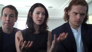 Outlander Stars Caitriona BalfeSam Heughan amp Tobias Menzies on Love [upl. by Jeremias]