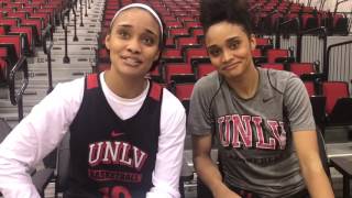 UNLV Lady Rebels Gonzalez twins talk about their differences [upl. by Barret]